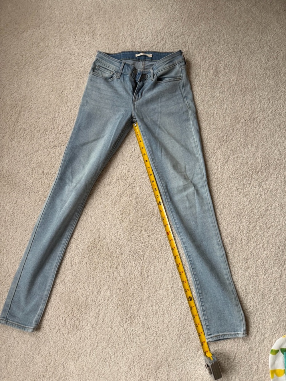 Light Wash Women's Levi’s Skinny Jeans - Classic Stretch Denim sz 25 - Picture 6 of 6
